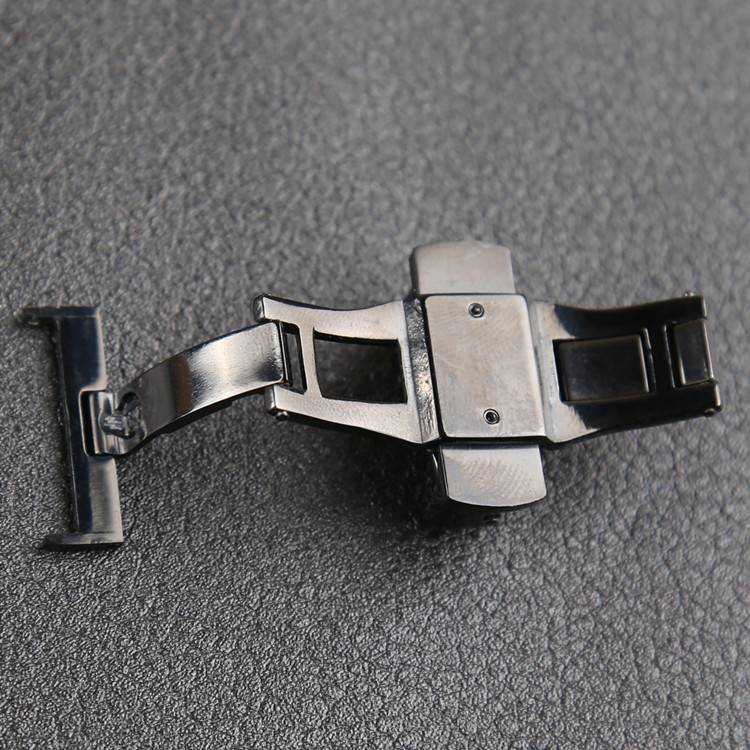 Watch accessories Buckle Double press automatic bow buckle Fine steel buckle 18/20/22MM_voghion.com