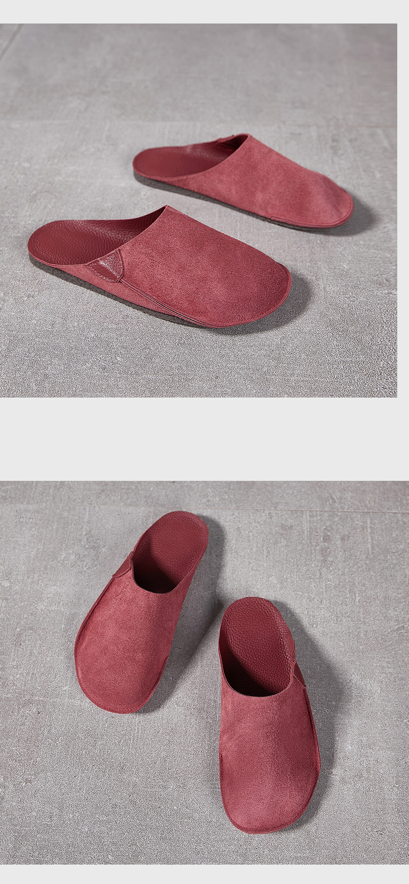 Women’s Shoes New Top Layer Cowhide Half Slippers Casual Versatile Comfortable Thickened Soft Bottom Flat Sandals_voghion.com