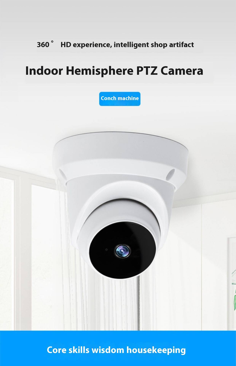 Indoor WiFi Security Camera - 1080P HD, Two-Way Audio, Smart Night Vision, Remote Monitoring_voghion.com