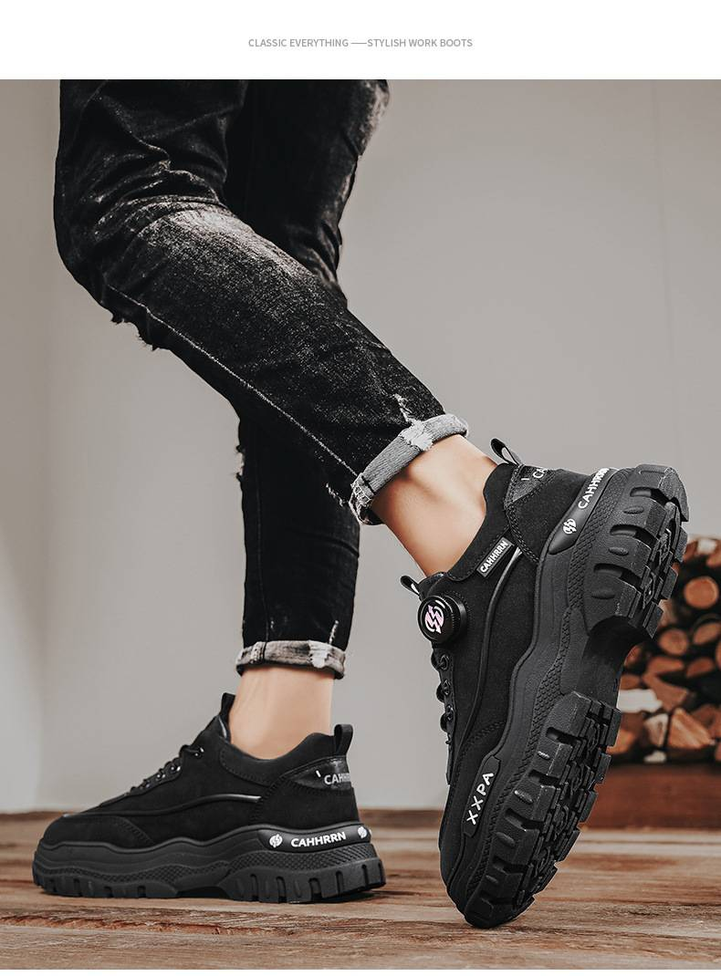 2025 Herfst Lage Werklaarzen Sportschoenen Zachte en Comfortabele Modieuze Casual Schoenen Voor Heren All-matching_voghion.com