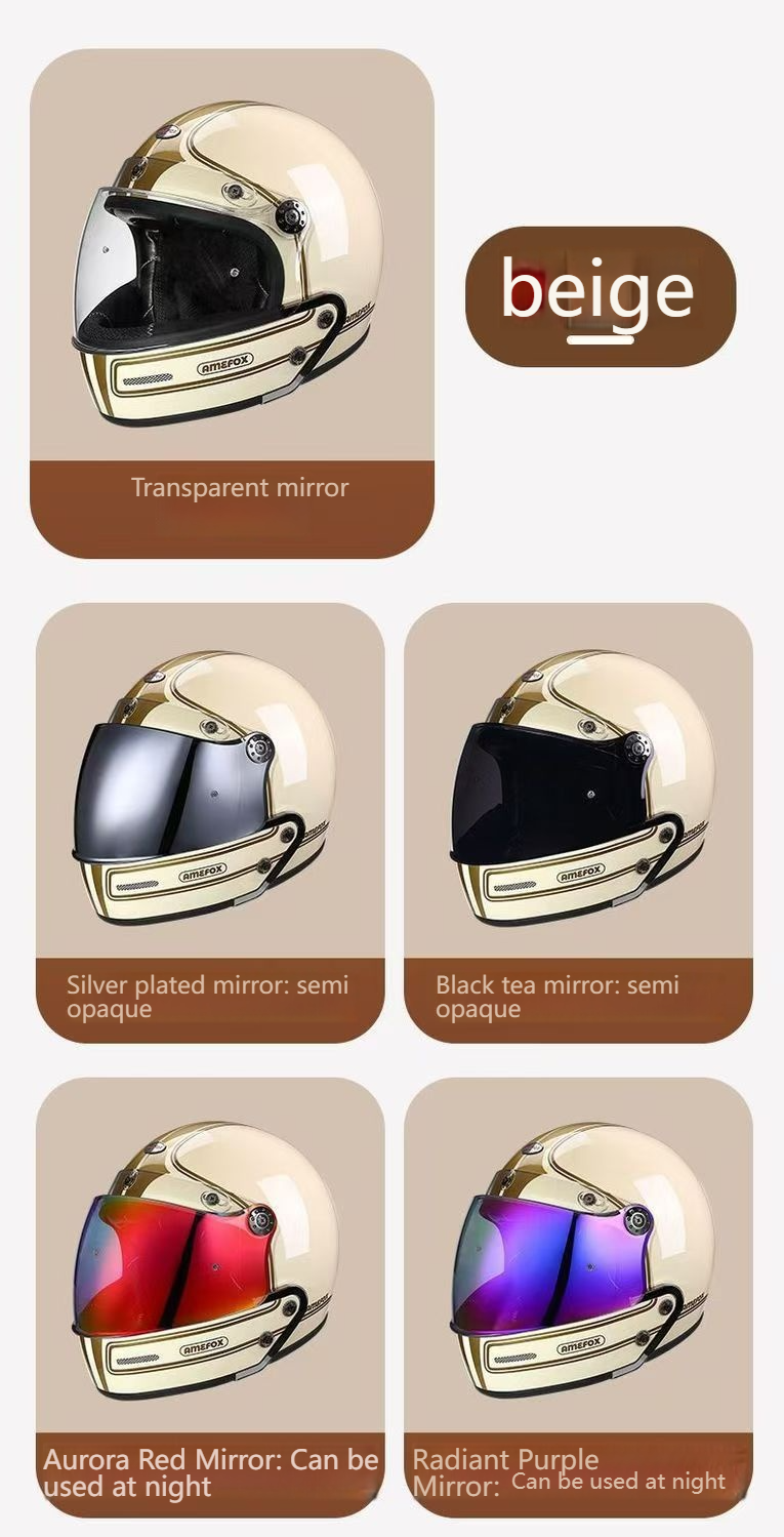3C Certified Retro Motorcycle Helmet With Bluetooth, ABS Shell, Multiple Colors & Visor Options For Men & Women (M-2XL)_voghion.com