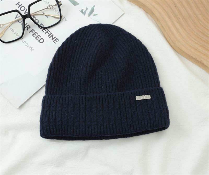 Cappello invernale da uomo in maglia da ciclismo, caldo, antivento, antifreddo, con fodera in pile spesso, con protezione per le orecchie_voghion.com