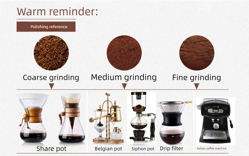 Handkurbel-Kaffeemühle aus Holz für den Haushalt_voghion.com