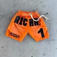 2025 New Shorts Letter 1 Print Street Youth Versatile Sports Sweatpants Casual Lazy Hot_voghion.com