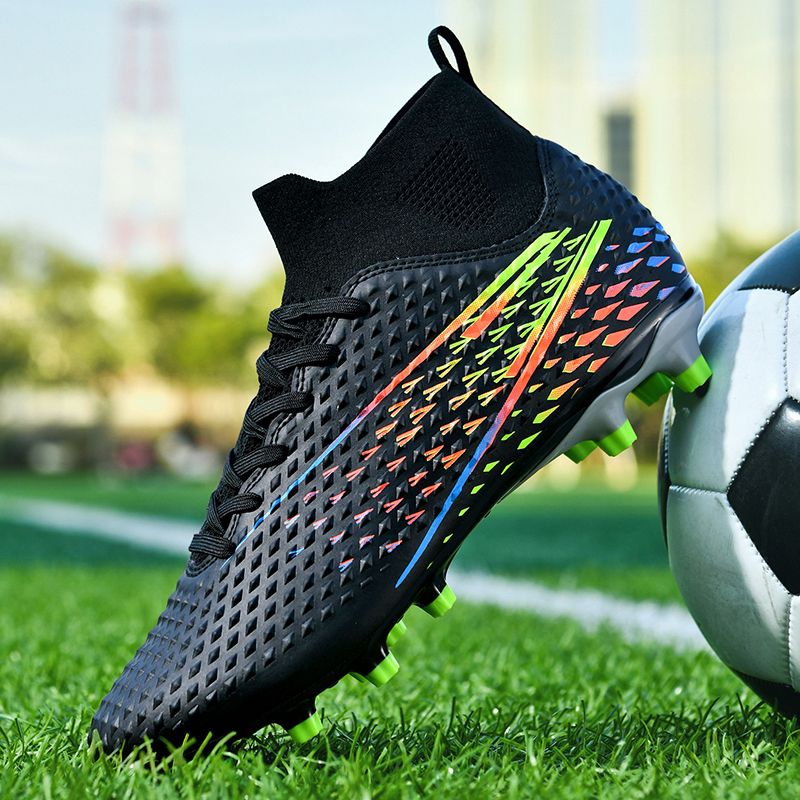Foot Sheng Main Promotion Impact Model Long Spike Soccer Shoes 3 Colors 31-46 Sizes_voghion.com