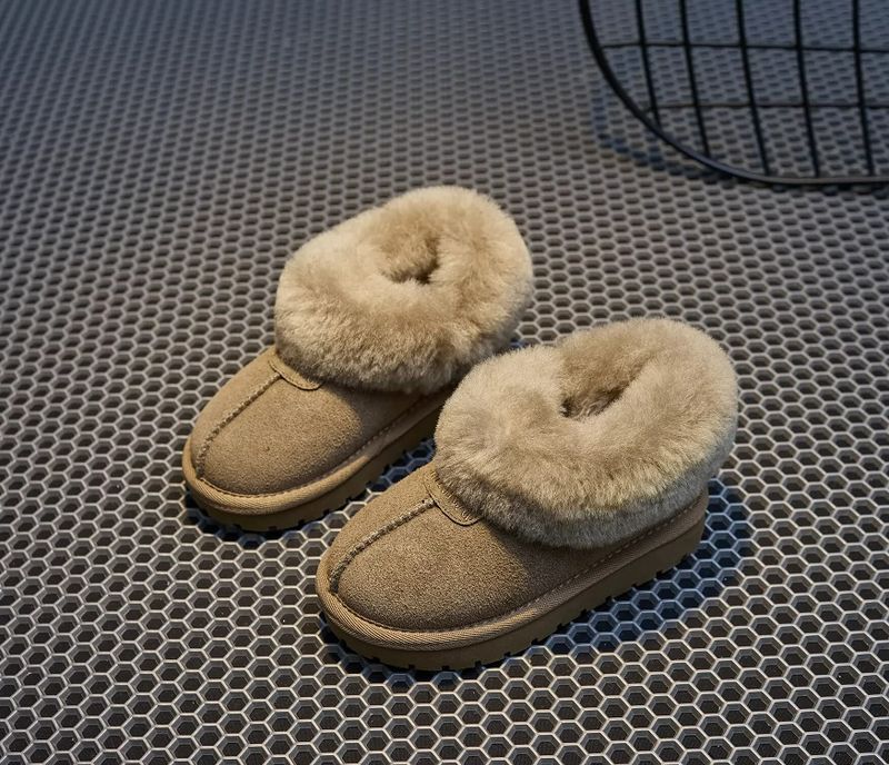 Neve per bambini con fodera in pile, ispessita, nuovo stile 2024, scarpe grandi per ragazze, stivali di cotone per ragazzi, impermeabili e_voghion.com