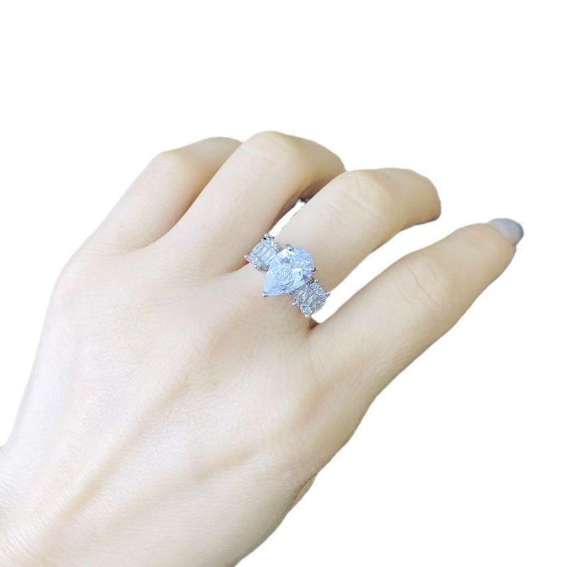 Neu Camellia Rose Liebe Übertrieben Licht Luxus Design Platz Name Langsam Frauen Funkelnden Diamant_voghion.com