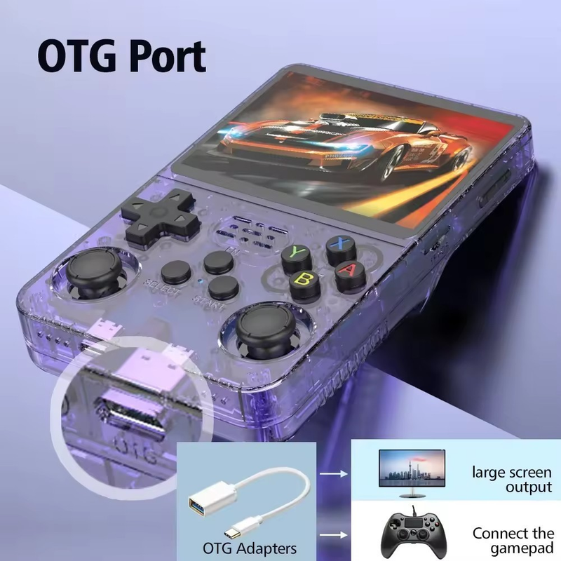 R36S 64GB 15000+games 3.5-inch Screen Classic Handheld Game Console_voghion.com