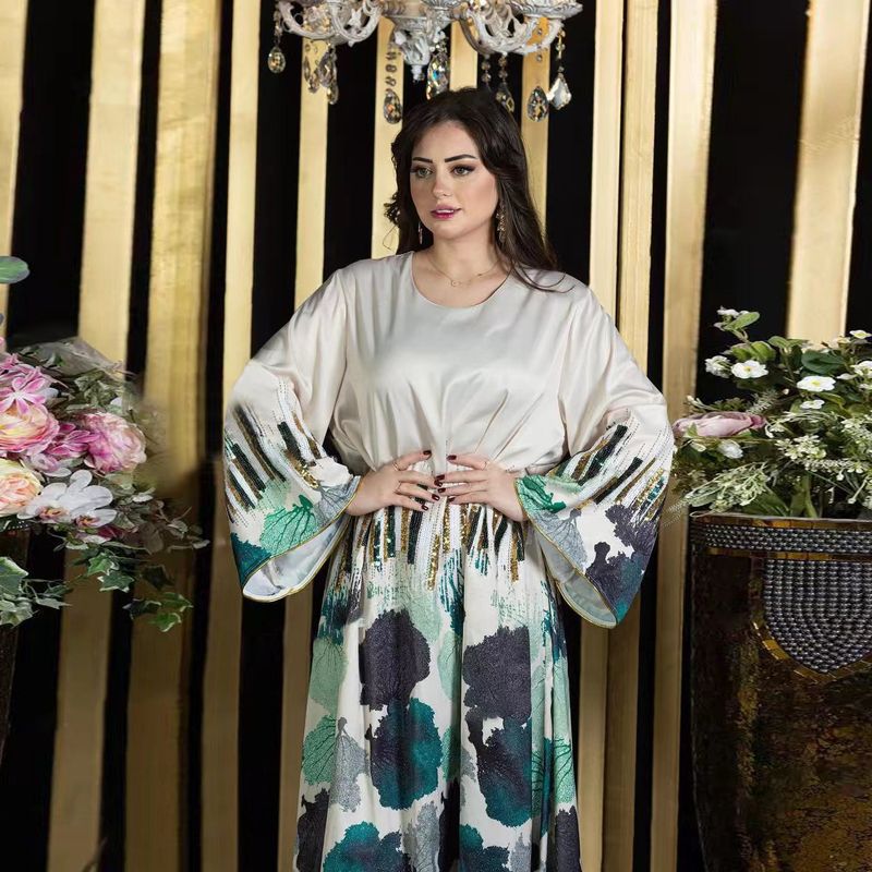 Muslimische Abaya Mit Seilstickerei, Damenrobe, Traditionell, Modern, Wunderschön, Ramadan_voghion.com