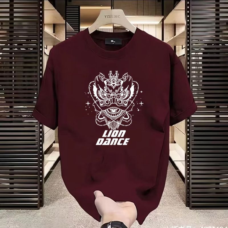 Short Sleeved T-shirt For Men 2024 New Summer Ins Trendy Brand Half Sleeved T-shirt, Oversized Loose And Versatile Clothes_voghion.com