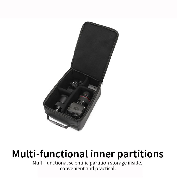 PU Waterproof DSLR Insert Large Capacity Shockproof Protective Bag Drop-Proof Portable Fashion Camera Handbag_voghion.com