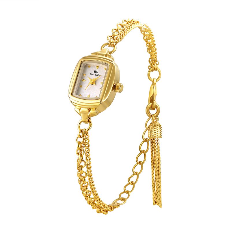 Luxusmarken Damenuhr Vintage Goldarmband Kleine Uhr, Damenkleid Quarzuhren, Goldene Armbänder Armbanduhr_voghion.com