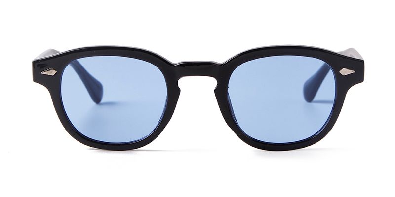 Mode Vintage Sköldpaddsskal Runda Solglasögon Dam Herr 2024 Varumärkesdesign Retro Nit Gul Blå Lins Fyrkantiga Solglasögon_voghion.com