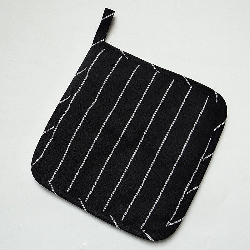 Modernes, minimalistisches Ofenhandschuh- und Topflappen-Set – hitzebeständige Küchenhandschuhe mit rutschfestem Griff, geometrische Muster (16 x 26 cm)_voghion.com