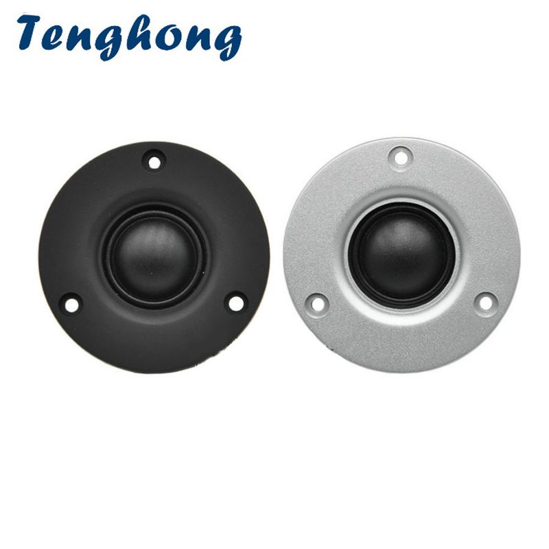 Tenghong 2pcs 4Ohm 60W Audio Treble Speaker 25 Core Silk Film Fever Sound Hifi Tweeter Loudspeaker Car With Heatsink DIY_voghion.com