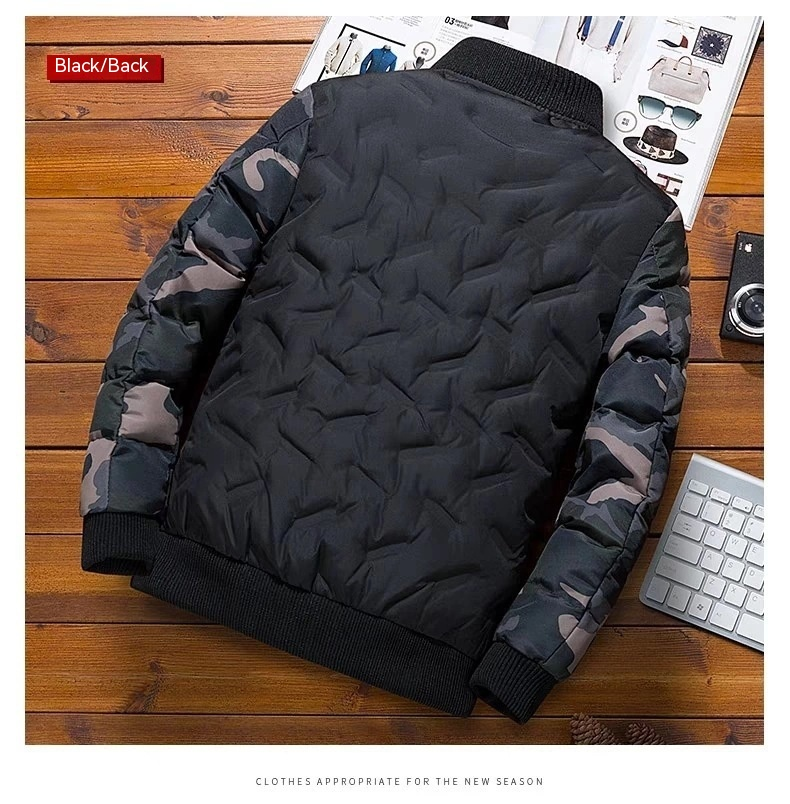 Chaqueta de béisbol de invierno para hombre, versión coreana, chaqueta de plumón, nueva chaqueta de algodón grueso y moderna, chaqueta para hombre_voghion.com
