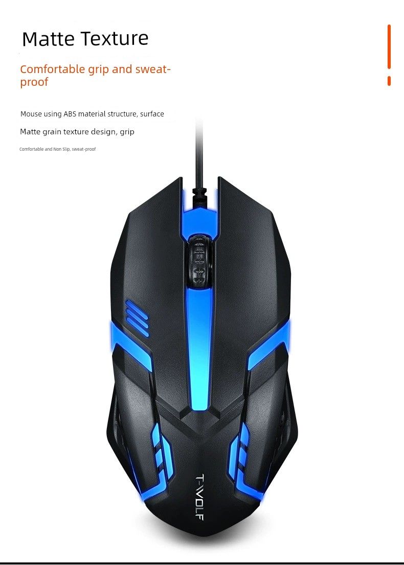 USB Desktop Computer Haushalt Tragbare Leucht Maus_voghion.com