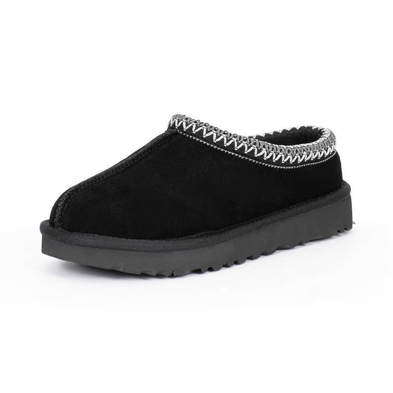 Kinderbekleidung Sangpo Neue handgefertigte Schuhe mit dickem Fell und dicker Sohle Schneestiefel Damen-Baotou-Hausschuhe im Ethno-Stil in großen Größen Baumwollstiefel_voghion.com
