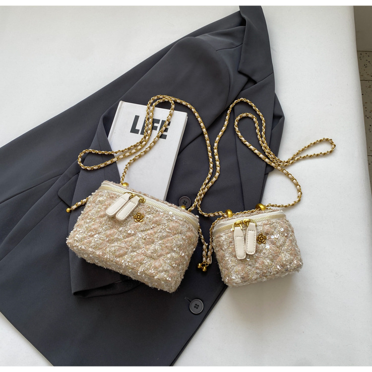 French chain for women new small square crossbody high-end mini niche box bag_voghion.com