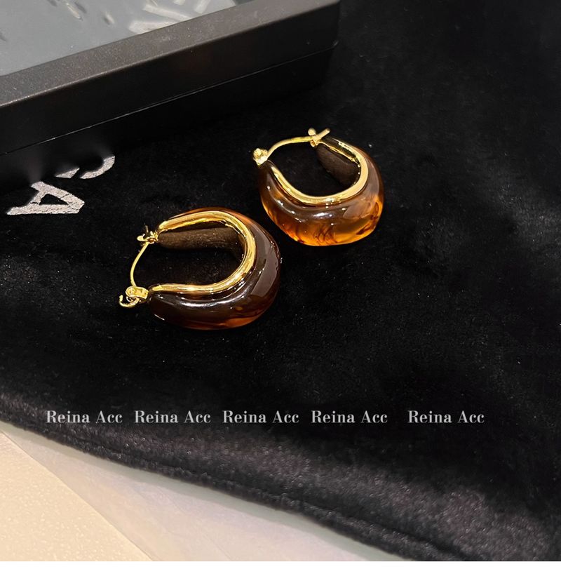 Maillard and Brown 2024 New Unique Design Sense High end Ring Earrings Light Luxury Summer_voghion.com
