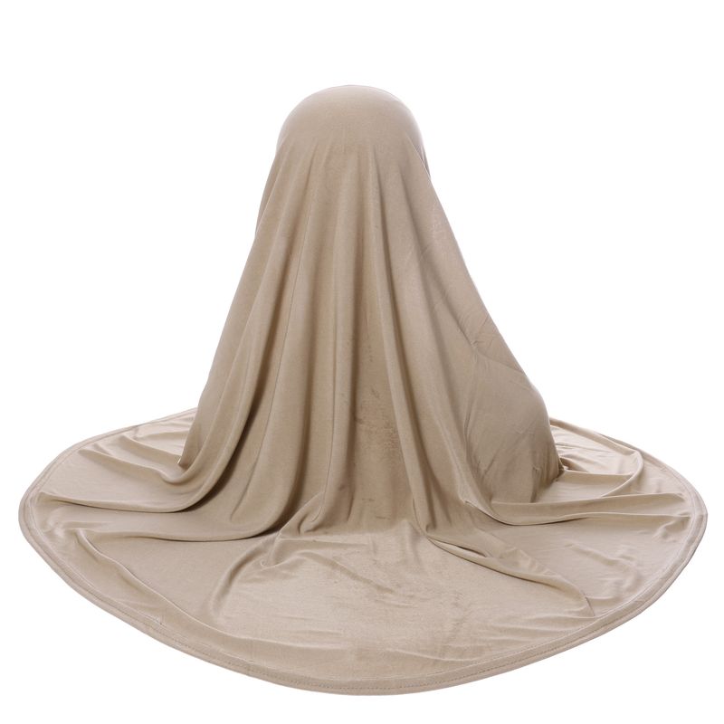 Women's Clothing Women's Hijab Headscarf Arab Head Cover Double Layer Round Edge Headscarf Bottom Cap High Elastic Scarf_voghion.com