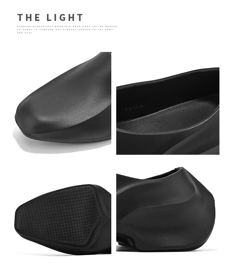 Bottes de pluie imperméables antidérapantes pour hommes, chaussures de chef décontractées, semelle épaisse, chaussures de travail résistantes à l'usure, semelle souple, nouvelle collection 2024_voghion.com
