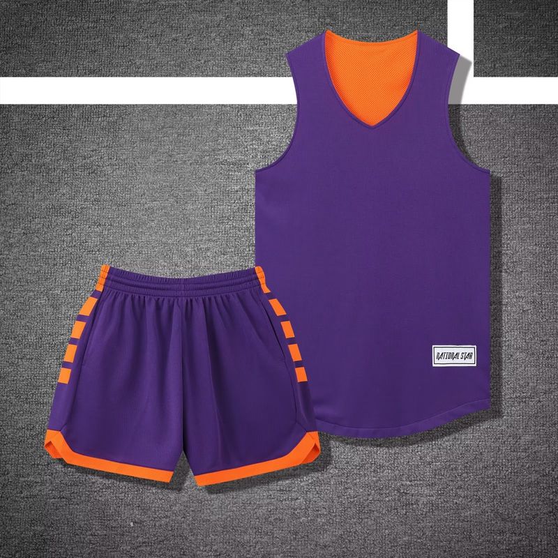 Dvostranski košarkarski dres z moškim potiskom za odrasle, dvostranski tekmovalni dres, profesionalni hitrosušeči poletni dres_voghion.com