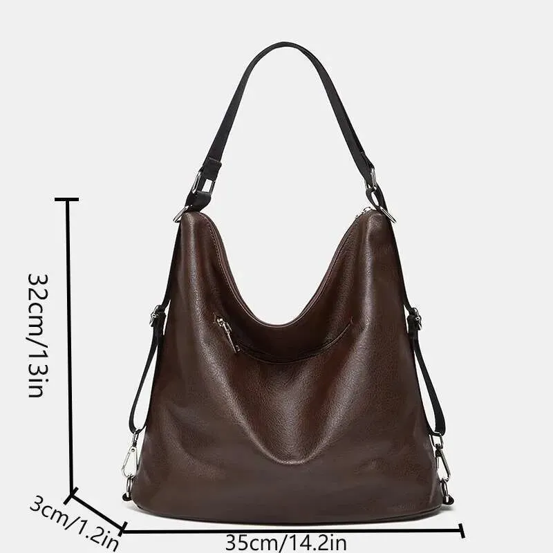 Designer 2025, tracolla larga semplice in tessuto staccabile, tinta unita, utilizzabile come zaino o borsa a tracolla._voghion.com