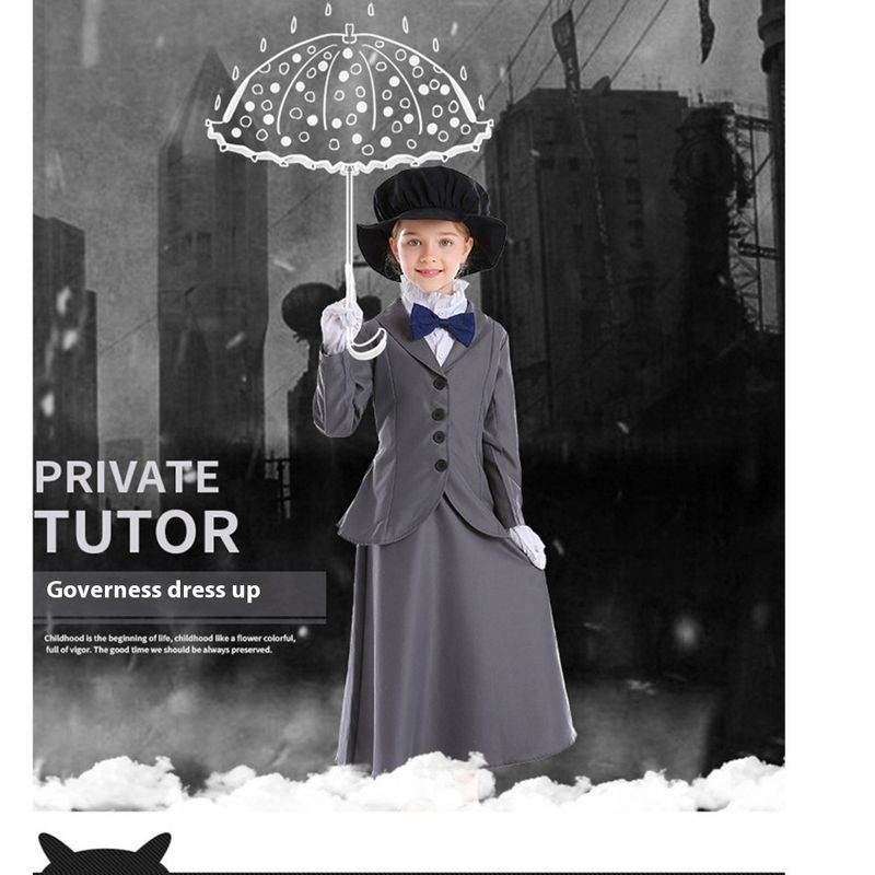 Halloween costume, home teacher, American movie character set, magical nanny, fairy_voghion.com