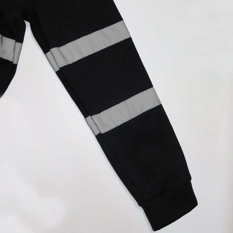 Herrenpullover mit Reißverschluss, reflektierende Streifen, Strickjacke, Hygieneanzug, Fleece mit Kapuze, reflektierende Streifenjacke für Herren_voghion.com