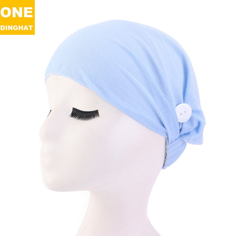 Button Mask Anti-Strangulation Headband Sweat-Absorbing Hairband Nurse Cap TD-10B_voghion.com