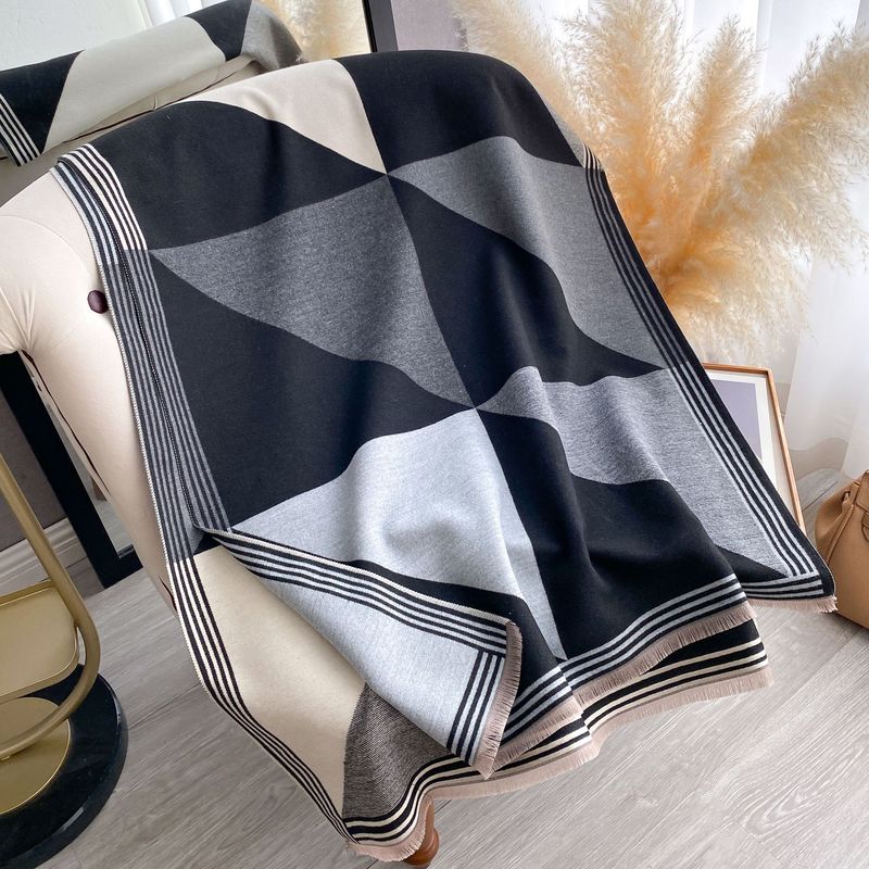 High-end Shawl Scarf For Women, Air-Conditioner Shawl, Outer Cape, Cloak, Thickened And Warm Neck Warmer For Women_voghion.com