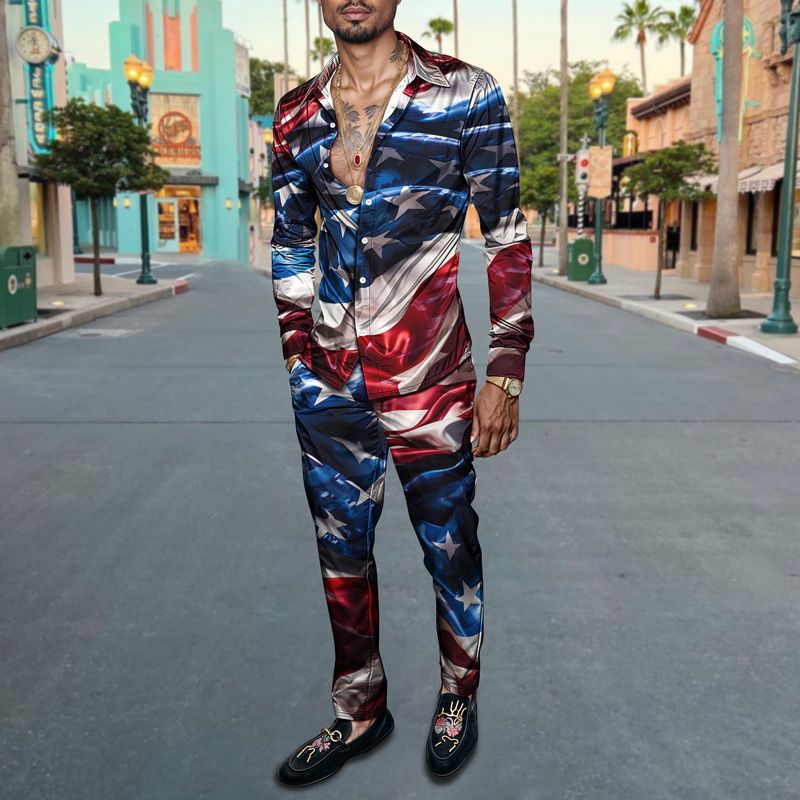 Set di camicie da uomo primavera/estate 2025, con stampa di marca, alla moda, semplice, a maniche lunghe, di alta qualità e comode._voghion.com