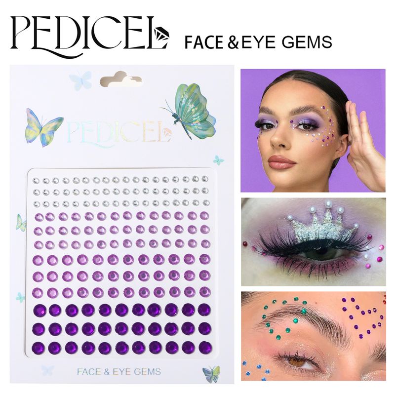 Halloween Edm Electronic Music Festival Face Stickers Eyebrow Stickers Diamond Resin Diamond Carnival Diamond Stickers Masquerade Face Decoration_voghion.com