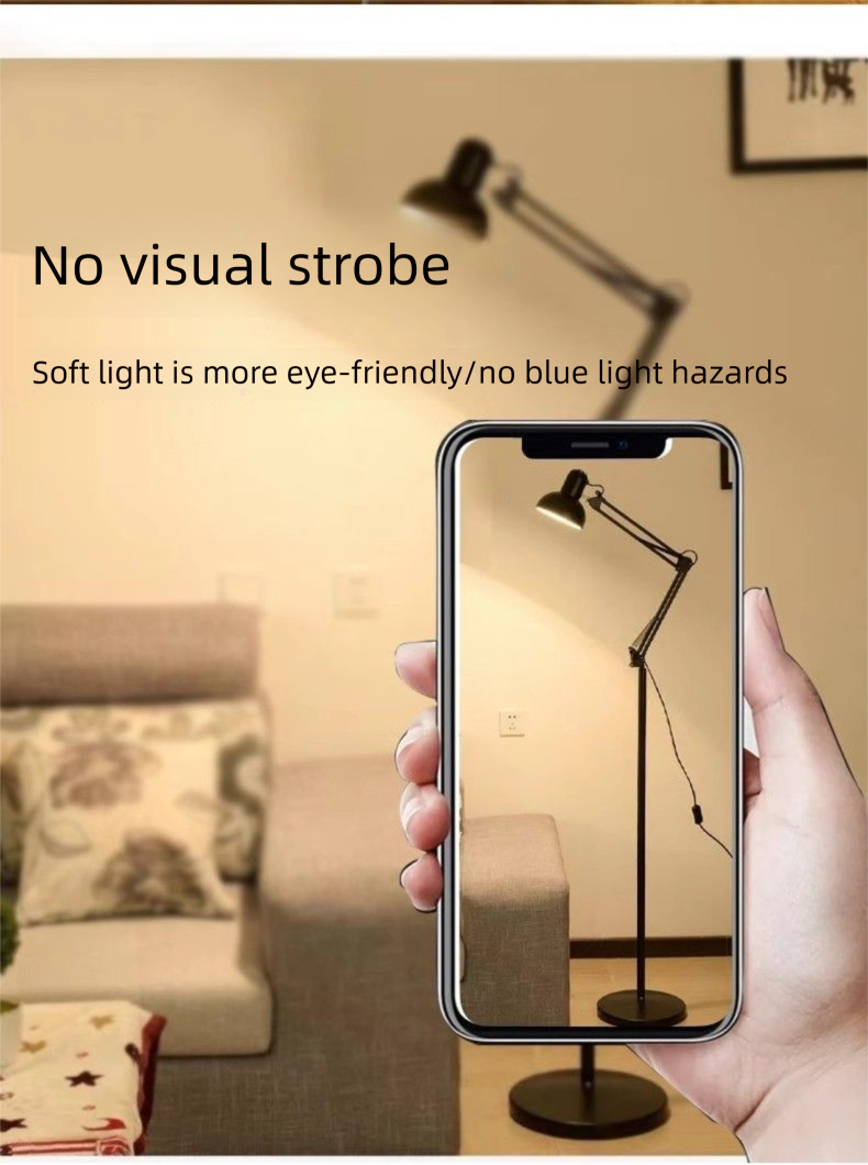 Nordic Smart Remote Control Living Room Bedroom Dimmable Bedside LED Eye Protection Table Embroidered Floor Lamp_voghion.com