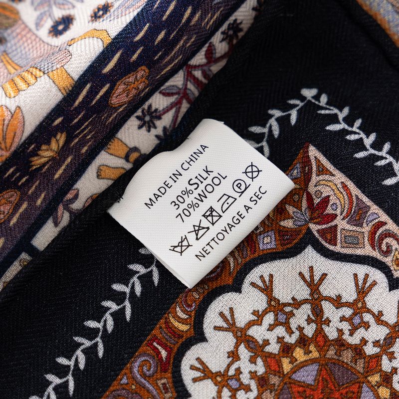 Heavenly Gate! Double-Sided Silk Wool For Women Winter High-End Warm Stylish Versatile Neck Small Scarf_voghion.com