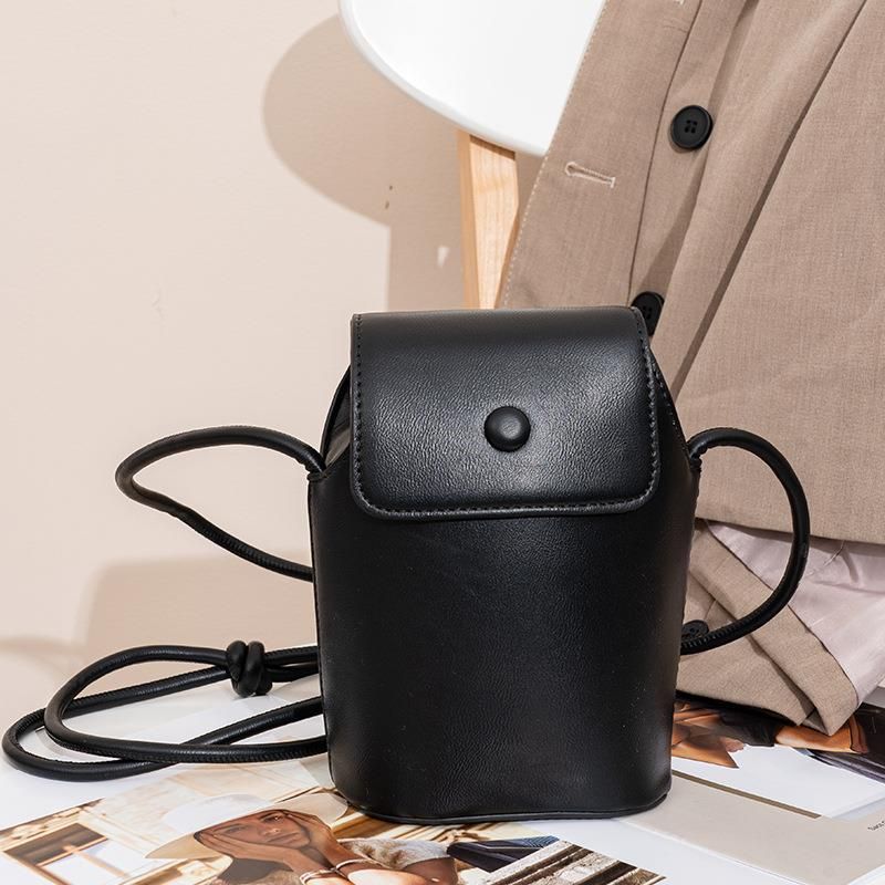 Borsa a tracolla di alta qualità in PU per telefono, versione coreana, da donna, modello secchiello, 2025_voghion.com