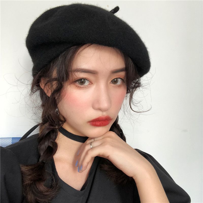 Neuheiten Elegante Wolle Künstler Maler Neue Winter Klassische Heiße Frauen Mädchen Weibliche Verdickte Woll Französisch Hut Baskenmütze Kappe Gorros_voghion.com