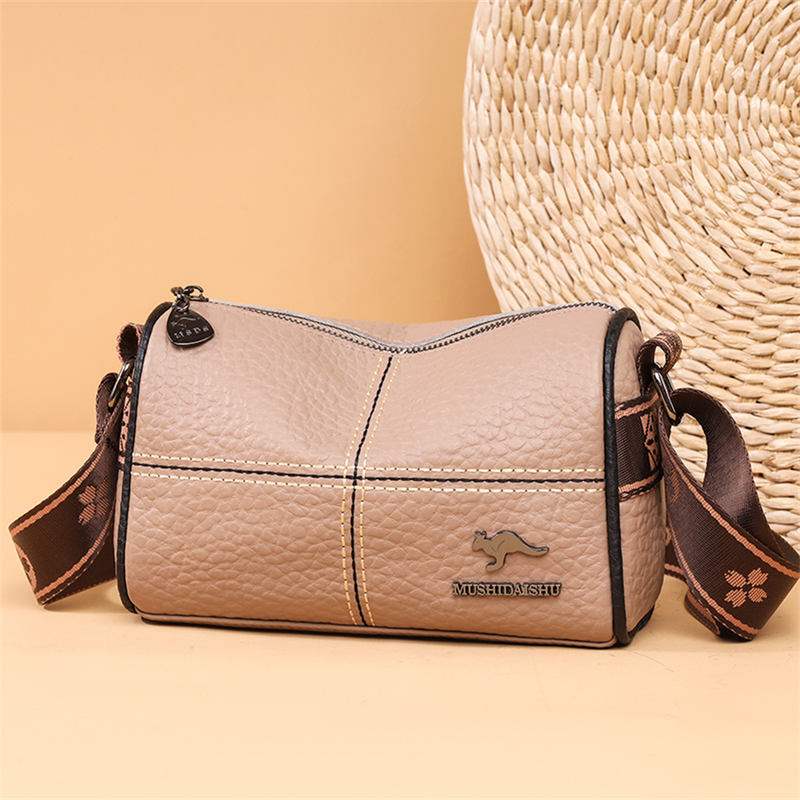 Designer Solide Echtleder Kleine Handtasche Weibliche Messenger Tote Sac Hochwertige Kuh Leder Schulter Umhängetasche_voghion.com