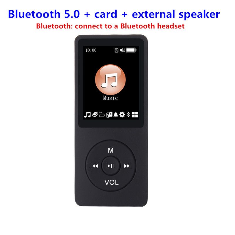 Bluetooth MP3 Music Player, μη καταστροφικό, φορητό Walkman, mp4FM Radio Card, εξωτερική, εξαιρετικά λεπτή, φοιτητική εγγραφή p3_voghion.com