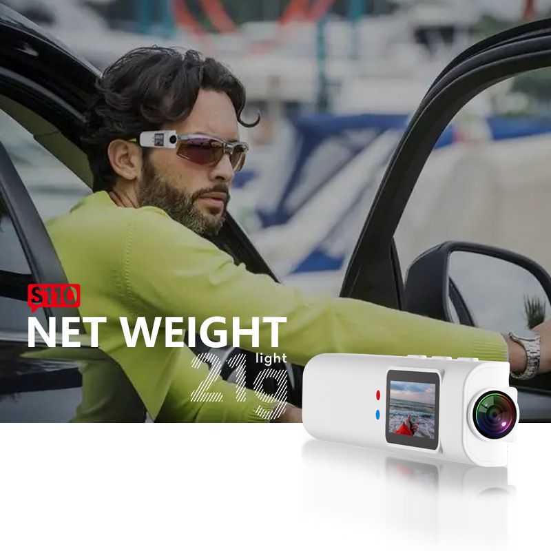 Nueva cámara de vídeo portátil para deportes al aire libre con gafas HD 2K para montar en la cabeza_voghion.com