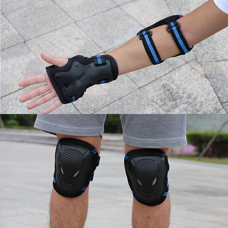 Ochrana práce Klečící ochranné pomůcky pro dospělé bruslení, sportovní loket Skateboarding, lyžování,_voghion.com