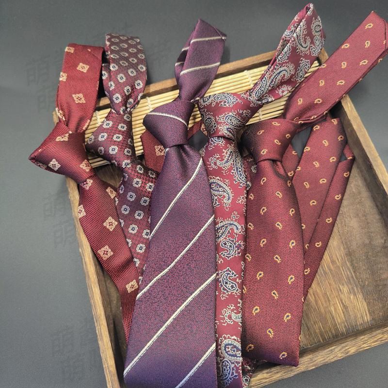 Cravatta da uomo, da 8 cm, in tessuto jacquard retrò, stile formale, casual, da ufficio, da impiegato statale, da matrimonio_voghion.com