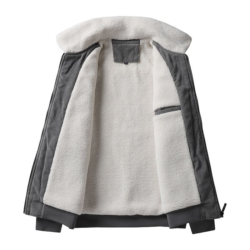 SL 2022 Nueva chaqueta de invierno de felpa y pana gruesa para hombre, chaqueta para hombre de mediana edad, chaqueta de solapa cálida para hombre_voghion.com