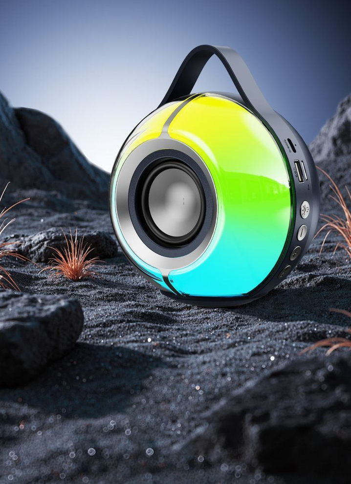 SY-333RGB Colorful Light Bluetooth Speaker Portable Outdoor Desktop Subwoofer Wireless Audio Card Slot USB Flash Drive_voghion.com