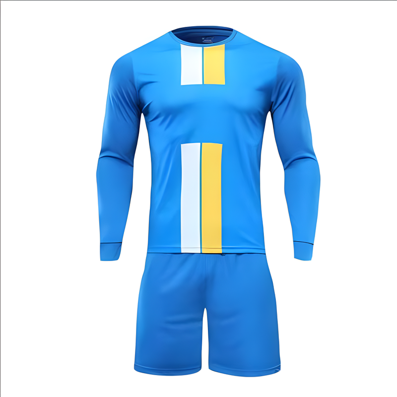 2425 Langarm-Fußballset für Erwachsene und Kinder, Sport-Fußballtrikot, Trainingskleidung_voghion.com