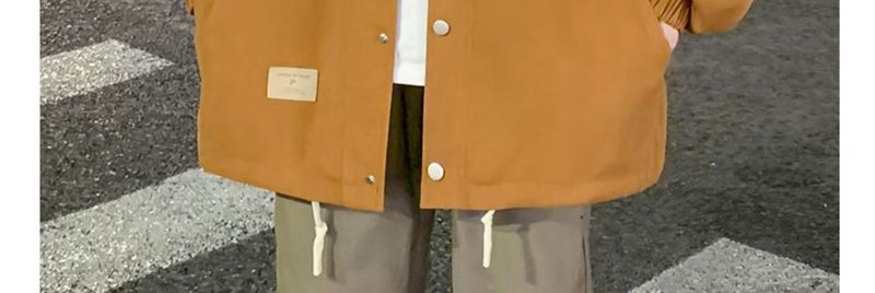 Veste chemise en daim pour homme – Manteau de travail décontracté surdimensionné pour le printemps et l'automne (M-3XL, noir/kaki)_voghion.com