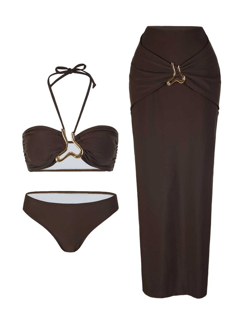 Maillot de bain haut de gamme pour femme, vêtements de plage, source chaude_voghion.com