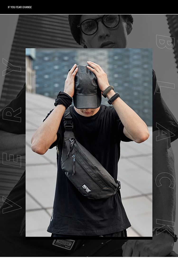 Fashionable new sports waist bag, single shoulder crossbody waterproof outdoor travel multifunctional bag_voghion.com