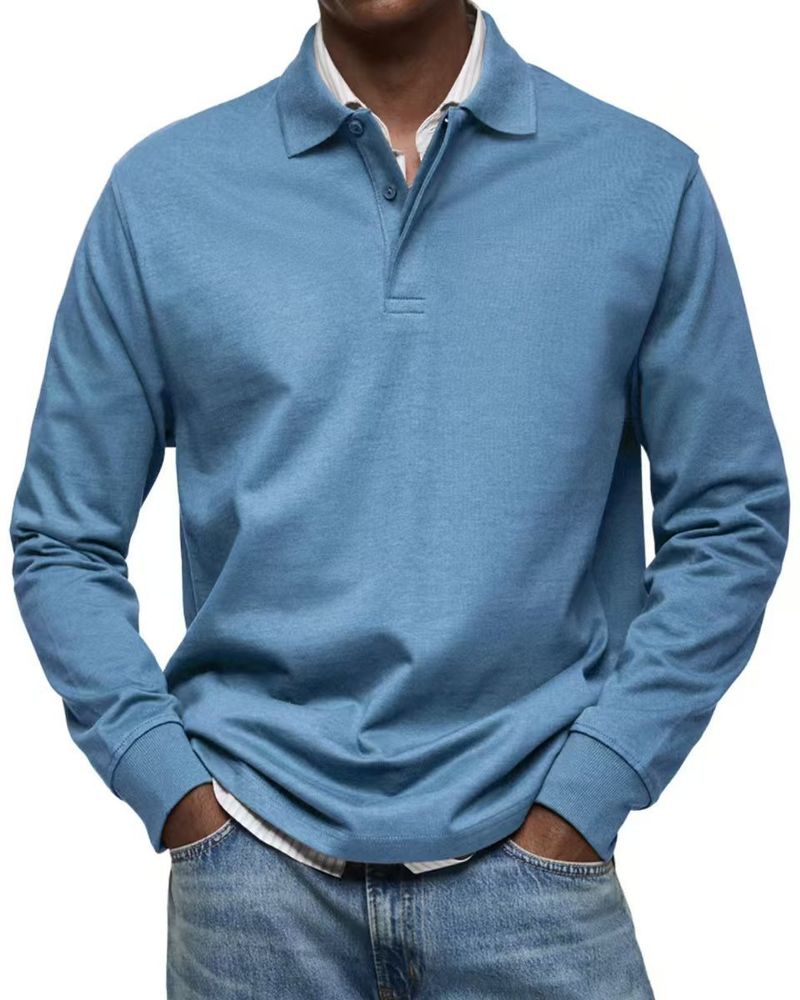 Hochwertiges, bequemes, dehnbares Baumwollmischgewebe für Herren mit legerem Button-Down-Hemd – entspannte Passform, klassischer Kragen, mehrere Farben (S–5XL)_voghion.com
